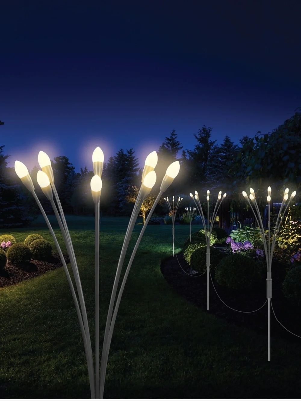Fresh Source Solar Firefly Landscape Lights(4 Sets of Lights and 1 Solar Panel )